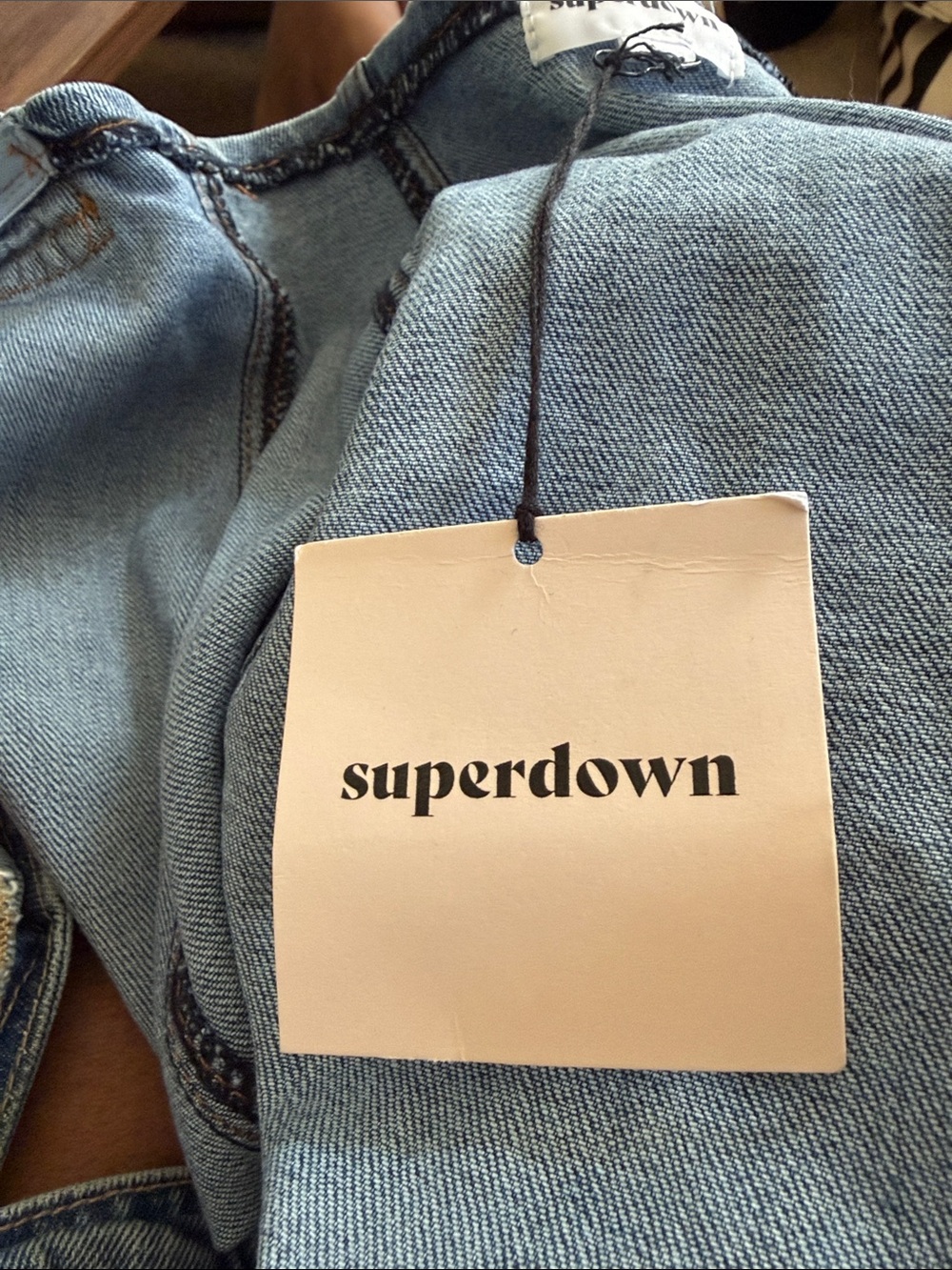 superdown Blue Denim Cutout Mini Dress - Picture 4 of 4